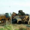 Loading manure (solids)